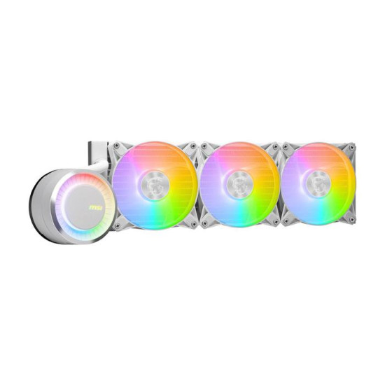 Водно охлаждане за процесор MSI MAG CORELIQUID E360, 3x 120mm, White 