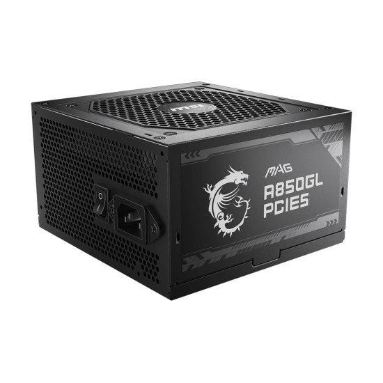 Захранване MSI MAG A850GL PCIE5, 850W, 80 Plus Gold, Fully Modular