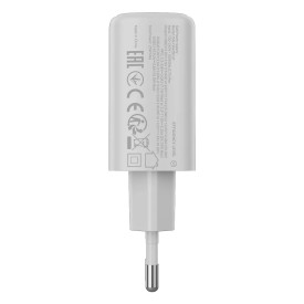 Зарядно Canyon OnCharge 250, 25W, 1x USB-C PD, 1x USB-A QC, EU, White