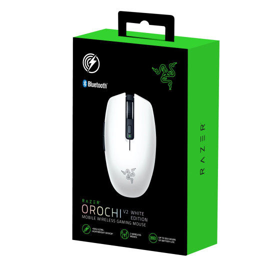 Безжична мишка Razer Orochi V2, 18000 DPI, White