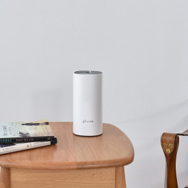 Безжична Wi-Fi система TP-Link Deco E4 (3-Pack), AC1200 Mesh, 867 Mbps (5 GHz) / 300 Mbps (2.4 GHz), 2 антени, Mu-Mimo, 2 x LAN