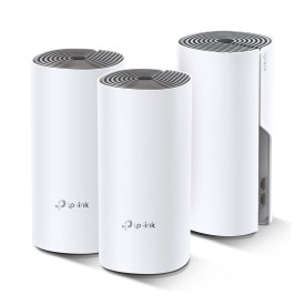 Безжична Wi-Fi система TP-Link Deco E4 (3-Pack), AC1200 Mesh, 867 Mbps (5 GHz) / 300 Mbps (2.4 GHz), 2 антени, Mu-Mimo, 2 x LAN