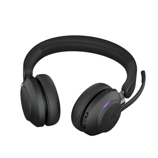 Безжични слушалки Jabra Evolve2 65 MS Stereo Stand, Bluetooth, USB-A, Black