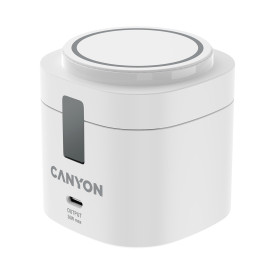 Безжично зарядно Canyon 4 в 1, до 30 W, 70 x 70 x 70.3 mm, 414 g, с 65 W зарядно устройство и 1 m кабел, White