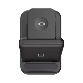 Безжично зарядно CANYON WS-304, 15W, 3 в 1, Black