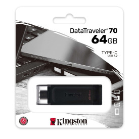 Флаш памет Kingston DataTraveler 70, 64GB, USB-C, 3.2 Gen 1