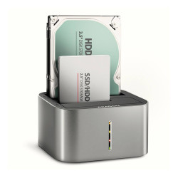 HDD докинг станция AXAGON ADSA-DC SuperSpeed, USB 3.2, 2.5 инча HDD / SSD, 3.5 инча HDD