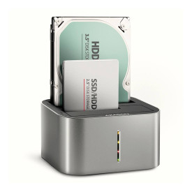 HDD докинг станция AXAGON ADSA-DC SuperSpeed, USB 3.2, 2.5 инча HDD / SSD, 3.5 инча HDD