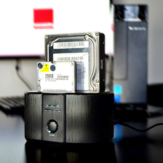 HDD докинг станция AXAGON ADSA-ST, USB3.0, 2xSATA, 2.5 инча HDD / SSD, 3.5 инча HDD