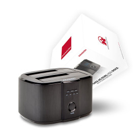 HDD докинг станция AXAGON ADSA-ST, USB3.0, 2xSATA, 2.5 инча HDD / SSD, 3.5 инча HDD