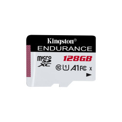 Карта памет Kingston High Endurance microSDXC, 128GB, Class 10, UHS-I, A1, 95MB/s, SDCE/128GB