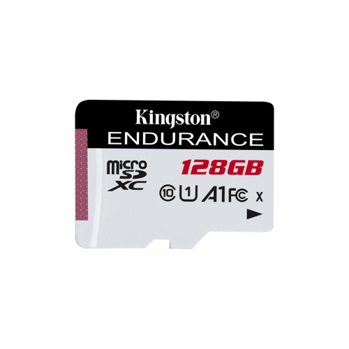 Карта памет Kingston High Endurance microSDXC, 128GB, Class 10, UHS-I, A1, 95MB/s, SDCE/128GB
