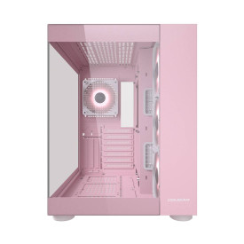 Кутия за компютър COUGAR FV150 RGB, Mid Tower, Pink