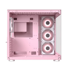 Кутия за компютър COUGAR FV150 RGB, Mid Tower, Pink