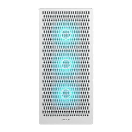 Кутия за компютър COUGAR MX230 RGB, Mid Tower, White