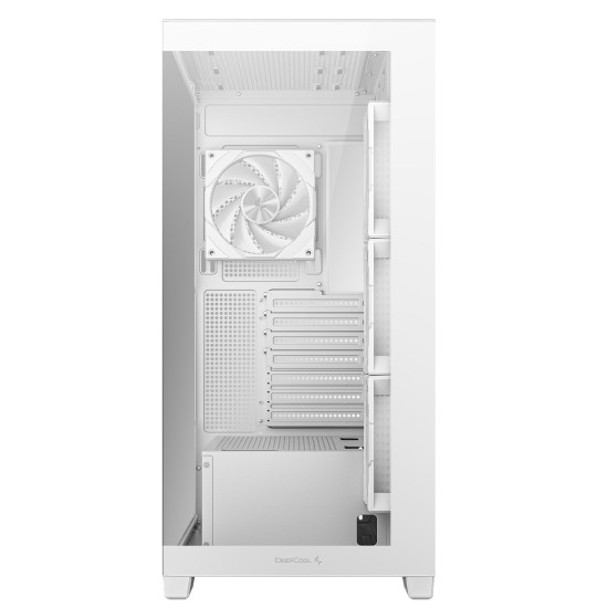 Кутия за компютър DeepCool CG580 4F WH V2, Mid Tower, 2 x USB 3.0, 1 x USB Type-C Gen 2, 1 x Audio, White