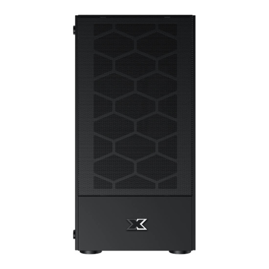 Кутия за компютър Xigmatek Oreo Black EN47758, M-ATX, USB3.0x1 + USB2.0x2, Meshed Grill FP, Left TG, 3PCS X24F Fixed RGB Fan