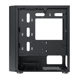 Кутия за компютър Xigmatek Oreo Black EN47758, M-ATX, USB3.0x1 + USB2.0x2, Meshed Grill FP, Left TG, 3PCS X24F Fixed RGB Fan