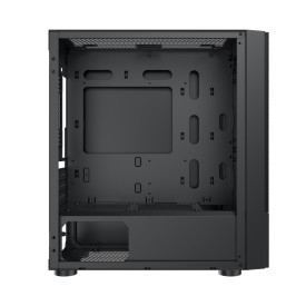 Кутия за компютър Xigmatek Oreo Black EN47758, M-ATX, USB3.0x1 + USB2.0x2, Meshed Grill FP, Left TG, 3PCS X24F Fixed RGB Fan
