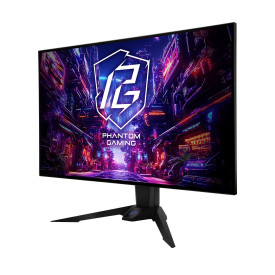 Монитор Asrock PGO32UFS, 31.5 инча, 4K OLED 3840x2160, 240/480Hz, 0.03ms, 132% sRGB, 2xHDMI 2.0, 2xDisplayPort 1.2, 4xUSB 3.2, 1xUSB-C, 1xAudio Jack, Wi-Fi антена, 2x5W Speakers