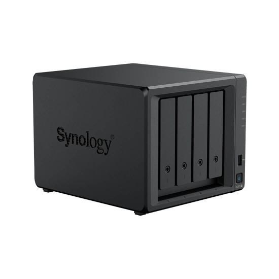NAS устройство Synology DiskStation DS925+, 4-bay, AMD Ryzen V1500B, 4GB RAM, 2x RJ-45 2.5GbE LAN, 2x USB 3.2