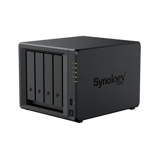 NAS устройство Synology DiskStation DS925+, 4-bay, AMD Ryzen V1500B, 4GB RAM, 2x RJ-45 2.5GbE LAN, 2x USB 3.2