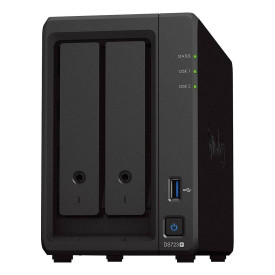 NAS устройство Synology DS723+, 2-bay, AMD Ryzen R1600, 2GB RAM, 2x 1GbE RJ-45, 1x USB 3.2
