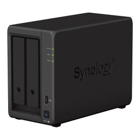 NAS устройство Synology DS723+, 2-bay, AMD Ryzen R1600, 2GB RAM, 2x 1GbE RJ-45, 1x USB 3.2