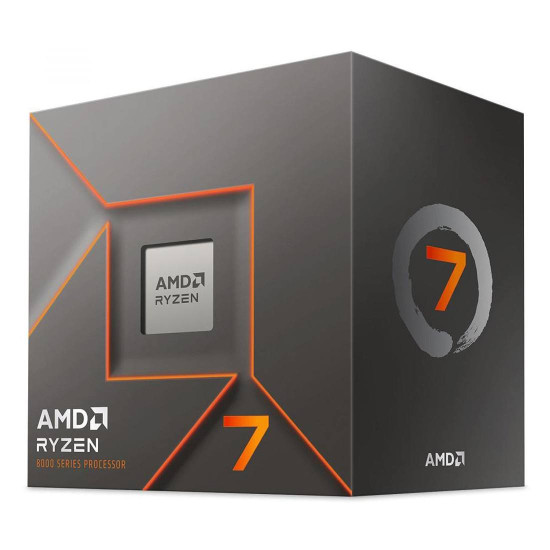 Процесор AMD Ryzen 7 8700F, 8C/16T, 4.1GHz/5.0GHz, 24MB, 65W, AM5, Box с Охладител