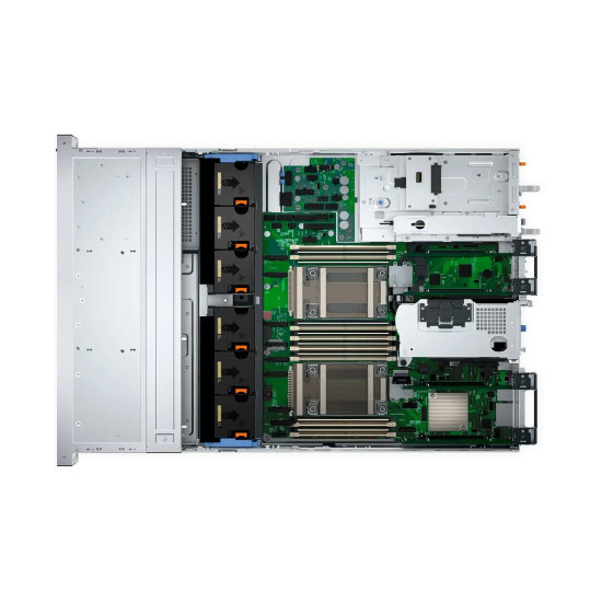 Сървър Dell PowerEdge R760xs, 2.5 инча шаси с до 16 SAS/SATA диска, Intel Xeon Silver 4510, 32 GB RDIMM DDR5 5600, 480 GB SATA SSD, без Riser