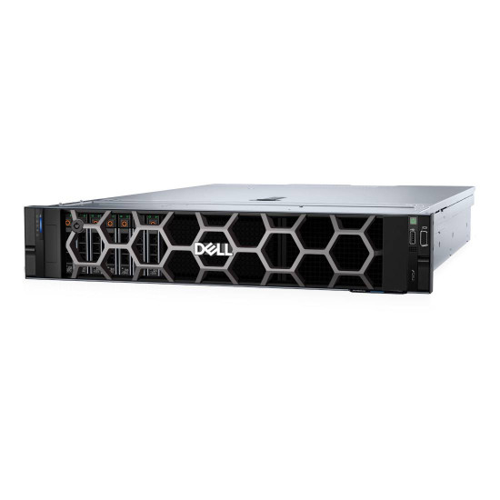 Сървър Dell PowerEdge R760xs, 2.5 инча шаси с до 16 SAS/SATA диска, Intel Xeon Silver 4510, 32 GB RDIMM DDR5 5600, 480 GB SATA SSD, без Riser