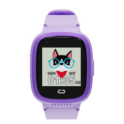Смарт часовник CANYON Sunny KW-48 Kids, 4G, видео, GPS, игри и музика, Violet