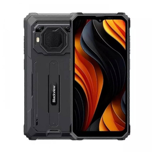 Смартфон Blackview BV6200 Plus, 6.56 инча, HD+, 90Hz, 8+256GB, Unisoc T606 1.6GHz, NFC, 1100mAh+18W, Fingerprint, 438g, Android 14, Black