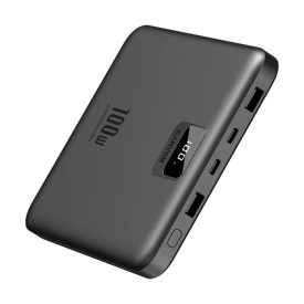 Външна батерия Canyon PB-2008, 20000 mAh, USB-C PD 100W, 2 x USB-A QC 3.0, Dark Grey