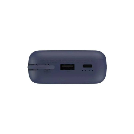 Външна батерия Xiaomi, 20000 mAh, 33 W, вграден кабел, синя, GL, Blue 