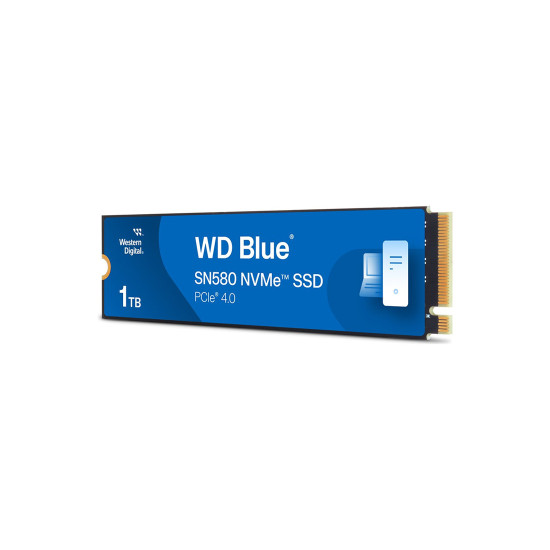 Вътрешен SSD диск WESTERN DIGITAL Blue SN580, 1TB, PCIe Gen4x4, NVMe 1.4, M.2 2280