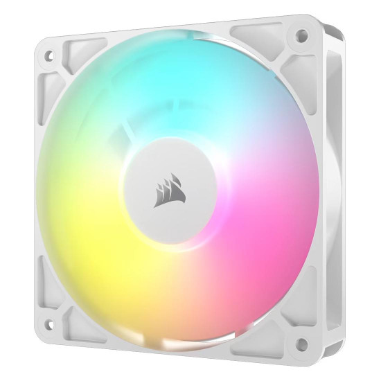 Вентилатор Corsair RS120 ARGB, 120 мм, 2100 RPM, 72.8 CFM, 36 dBA, 4 Pin PWM, White