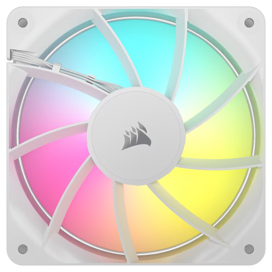 Вентилатор Corsair RS120 ARGB, 120 мм, 2100 RPM, 72.8 CFM, 36 dBA, 4 Pin PWM, White
