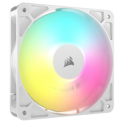 Вентилатор Corsair RS120 ARGB, 120 мм, 2100 RPM, 72.8 CFM, 36 dBA, 4 Pin PWM, White