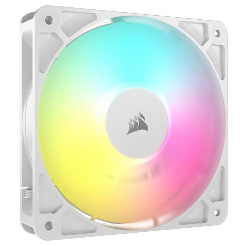 Вентилатор Corsair RS120 ARGB, 120 мм, 2100 RPM, 72.8 CFM, 36 dBA, 4 Pin PWM, White