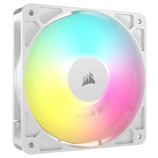 Вентилатор Corsair RS120 ARGB, 120 мм, 2100 RPM, 72.8 CFM, 36 dBA, 4 Pin PWM, White