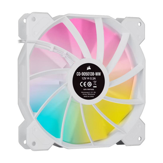 Вентилатор CORSAIR SP140 RGB ELITE, 140mm, White