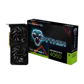 Видеокарта Gainward GeForce RTX 4060 Python II, 8GB GDDR6, 128-bit, 1x HDMI 2.1, 3x DisplayPort 1.4a