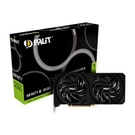 Видеокарта Palit GeForce RTX 4060 Infinity 2, 8GB GDDR6, 128-bit, 1x HDMI 2.1, 3x DP 1.4a