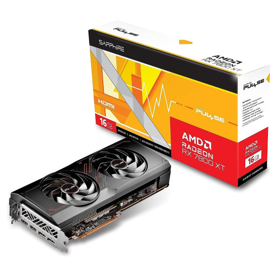 Видеокарта SAPPHIRE PULSE AMD Radeon RX 7800 XT 16GB GDDR6, 256-bit, 2 x HDMI, 2 x DP