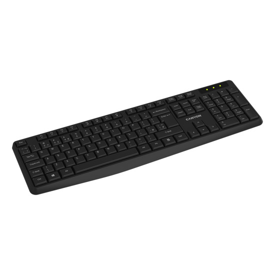 Безжична клавиатура CANYON KB-W01, Black