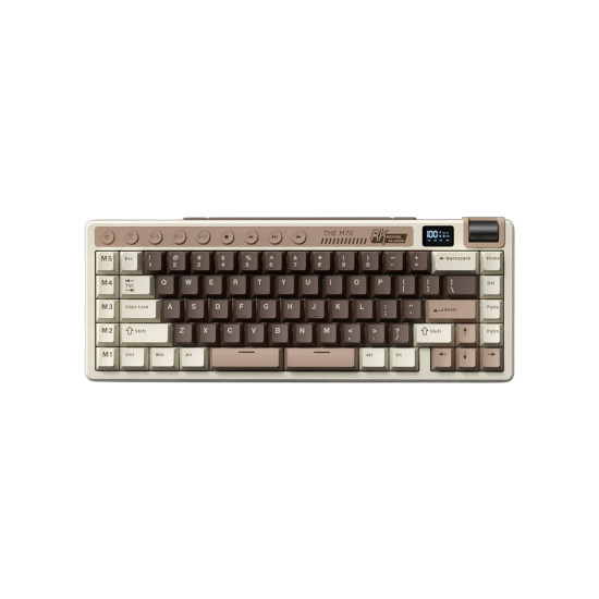 Безжична клавиатура ROYAL KLUDGE RK M70, Mocha Grey