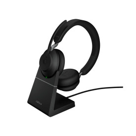 Безжични слушалки Jabra Evolve2 65 MS Stereo, Bluetooth, USB-A, Black