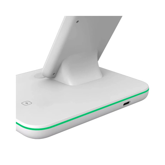Безжично зарядно CANYON WS-303, 15W, 3 в 1, White