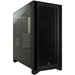 Кутия за компютър Corsair 4000D Airflow Tempered Glass Mid-Tower, Black
